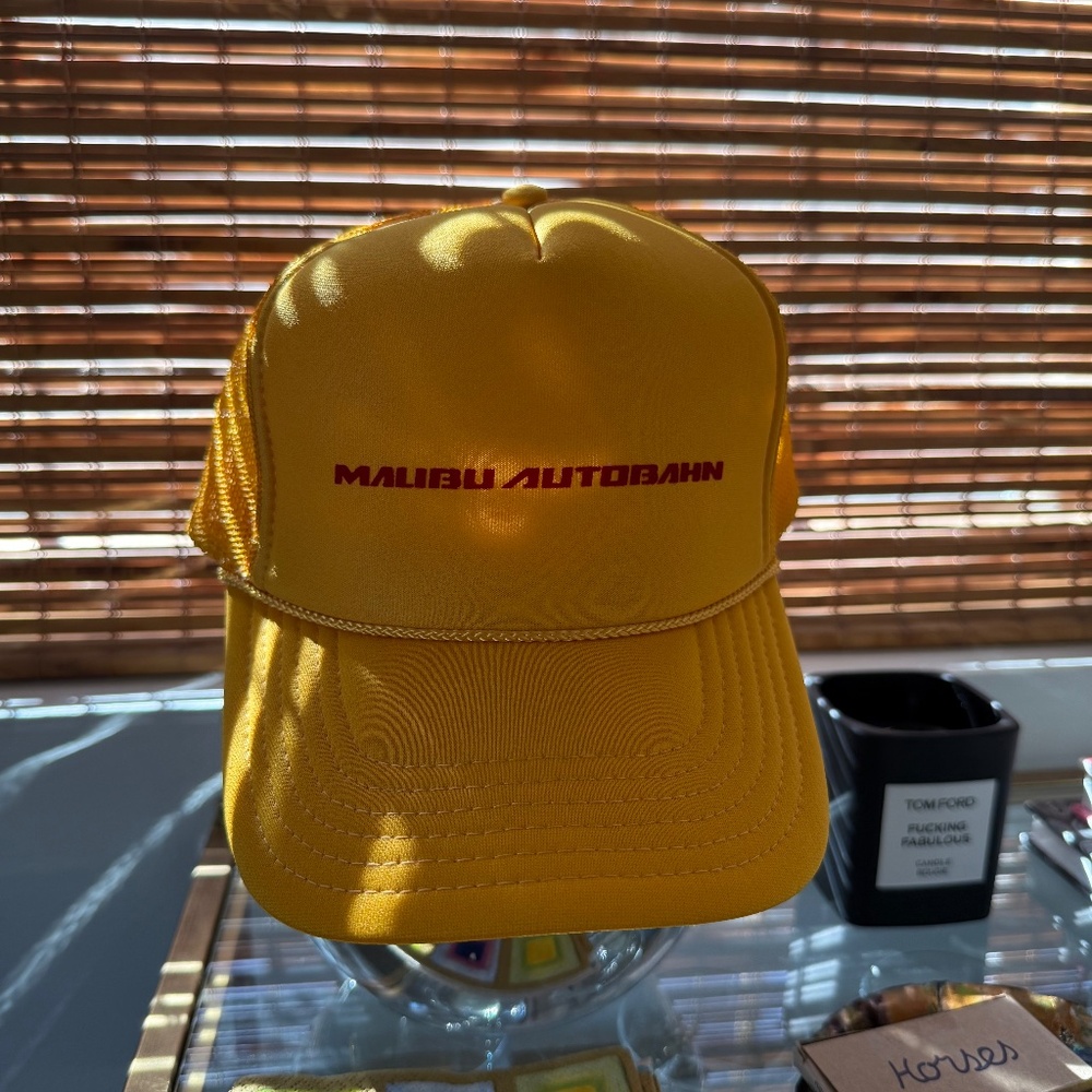Malibu Autobahn Car Club Foam Trucker Hat | Yellow / Red | One Size